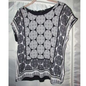 The Limited geometric print shell blouse L